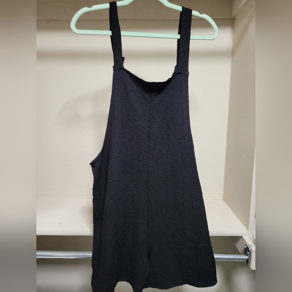 Black overall romper
